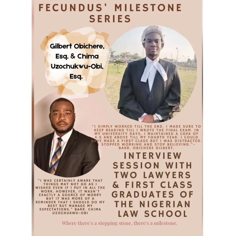 MILESTONE SERIES: A MOMENT WITH GILBERT OBICHERE AND CHIMA UZOCHUKWU-OBI